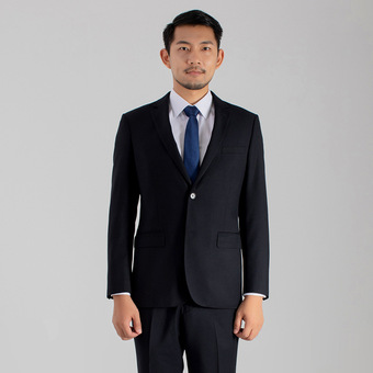 乔华西服套装春秋季新款商务休闲男士西装工作服两件套职业装现货