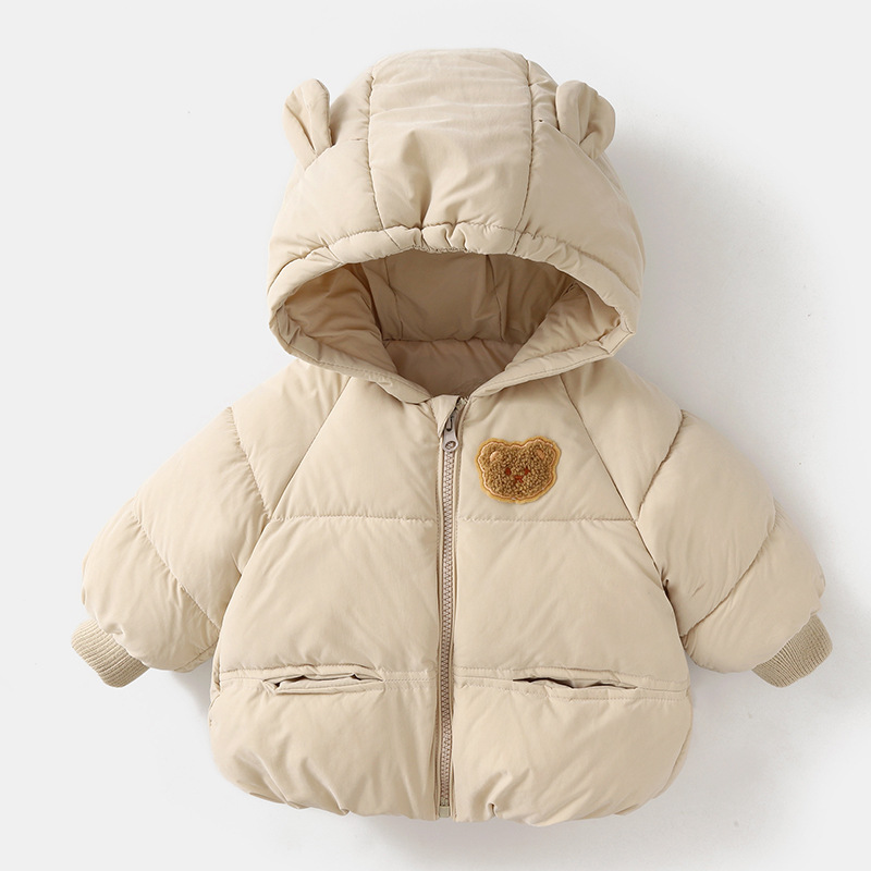 Clothes for Babies Boy's Quilted Cotton Coat Cotton Coat Jacket Winter Clothes Winter Children Baby Girl Cotton Jacket Top Warm Fashionable Korean Style