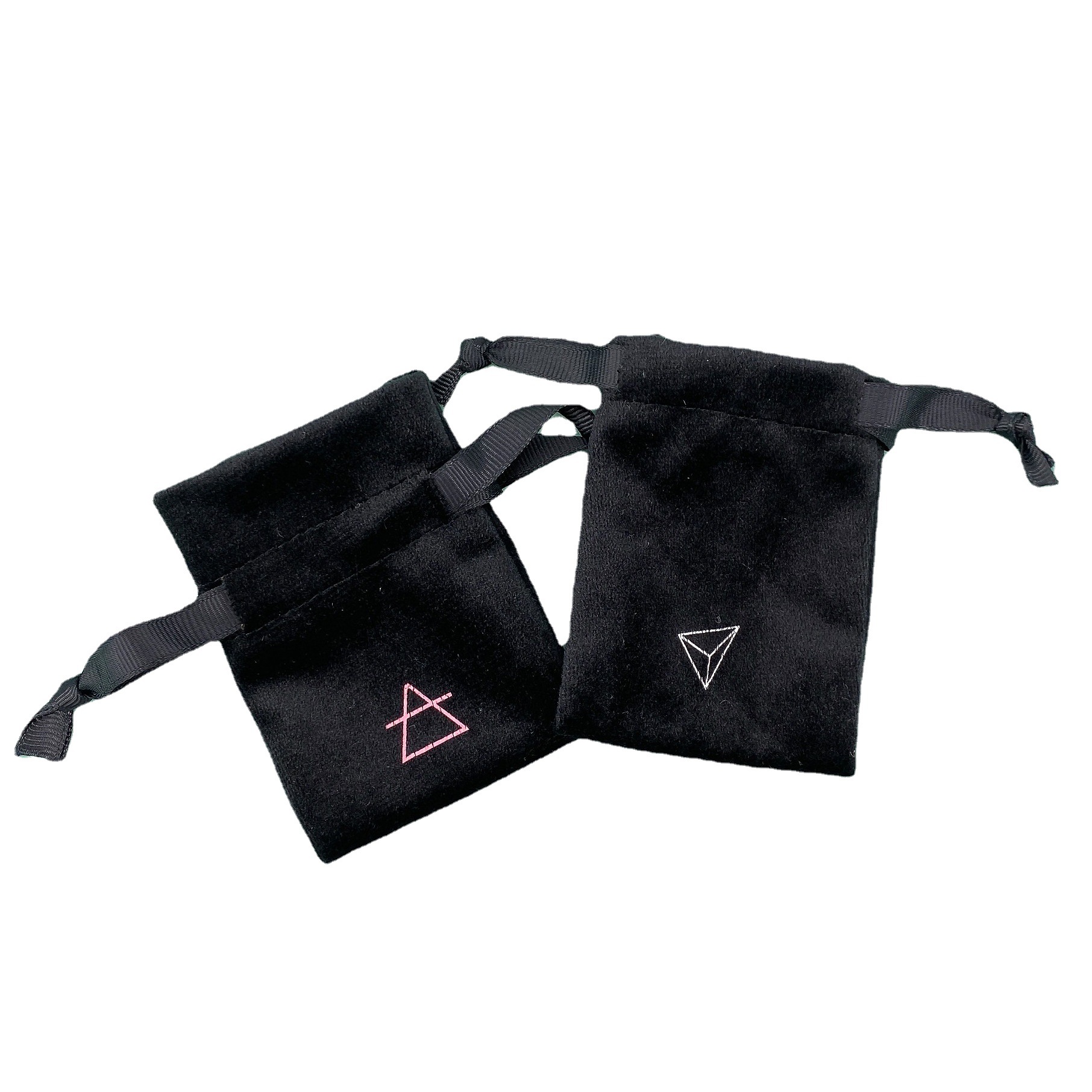 大量批发丽丝绒小布袋 戒指耳钉饰品包装收纳天鹅绒抽绳束口袋