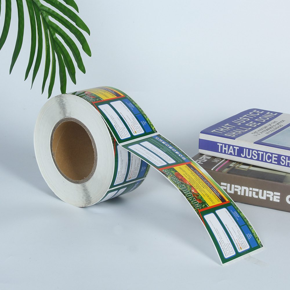 厂家供应食品不干胶标签二维码防伪商标贴卷筒不干胶标签可印logo