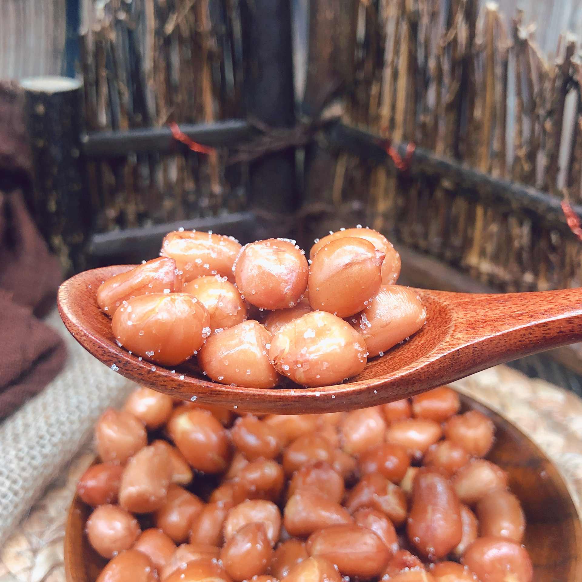 潮汕特产盐豆仁炒熟全如咸脆花生仁地豆咸香5斤下酒菜油炸花生