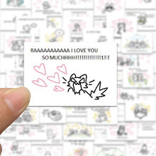 64张Kitten小猫韩国ins贴纸简约贴纸可爱手账手机笔记本图案贴画