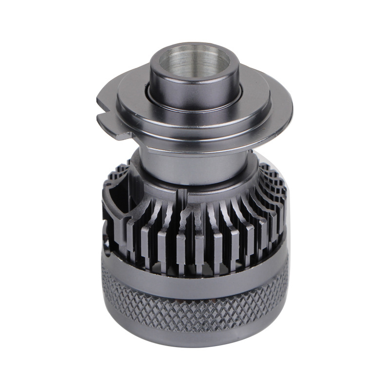 汽车led大灯铝件散热器360度车灯散热铝件外壳h1h4h7汽车灯散热片