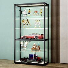 玻璃展示柜透明样品产品陈列柜化妆品展架手办乐高模型收纳柜防尘