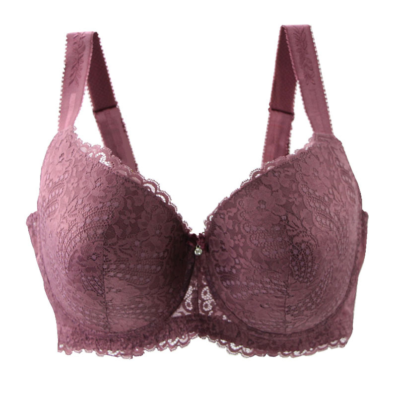 欧美加大加肥ef大罩杯薄款胖mm丰满性感胸罩蕾丝女性大码文胸内衣