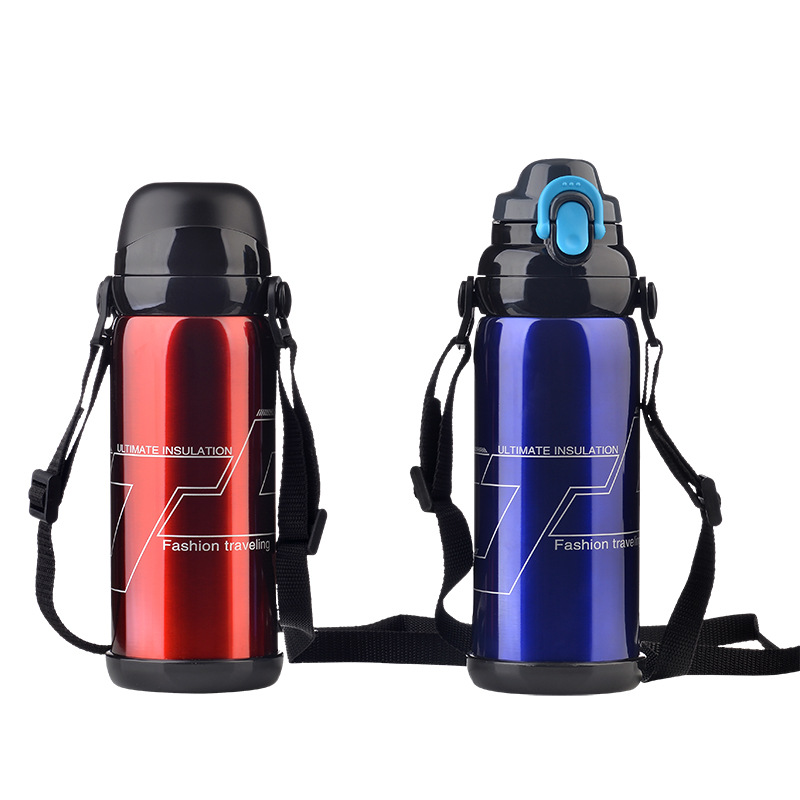 Outdoor Thermos Cup 304 Wholesale Portable Creative Business Gift Large Capacity Sports Water Cup Stainless Steel Thermos