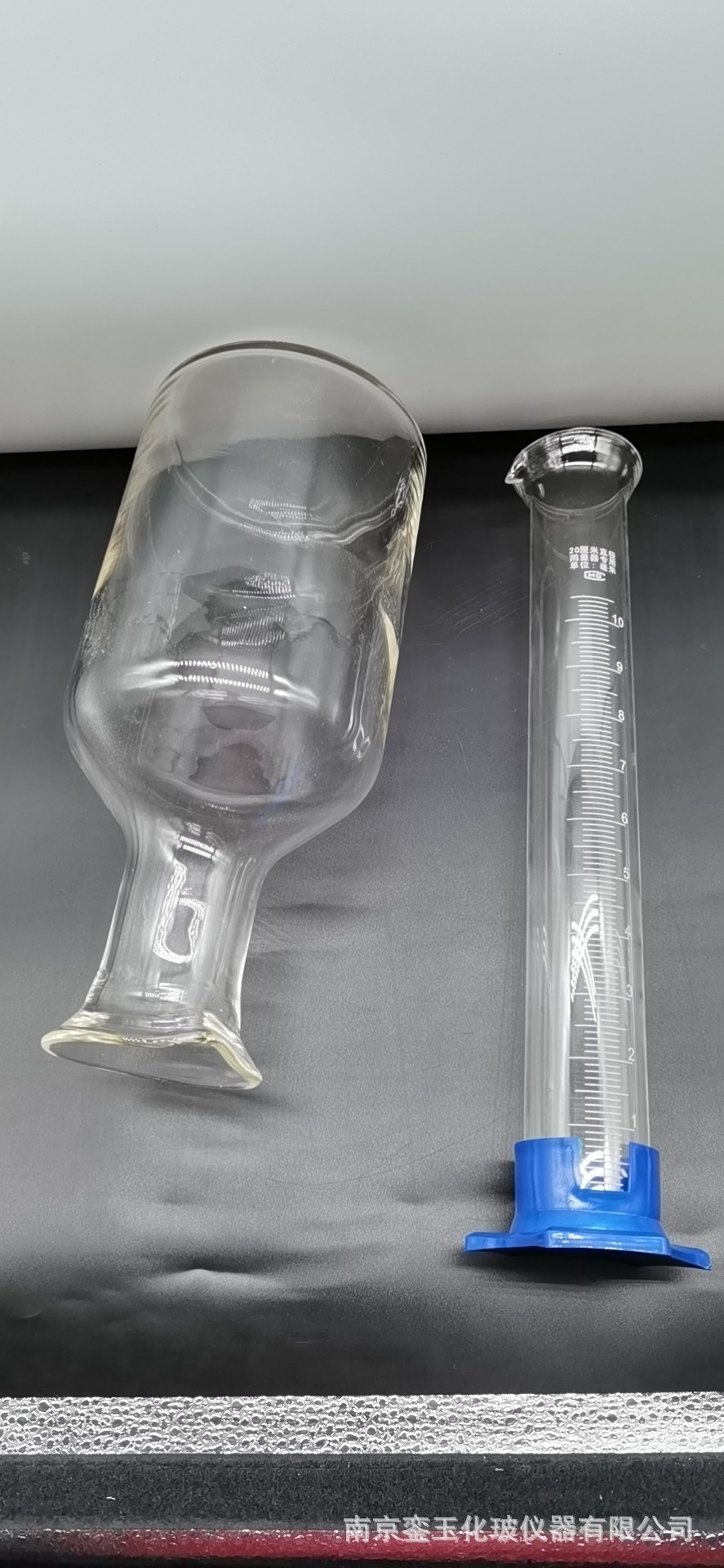 雨量计用雨量杯玻璃雨量筒水文气象20cm厘米 雨量器 雨量筒