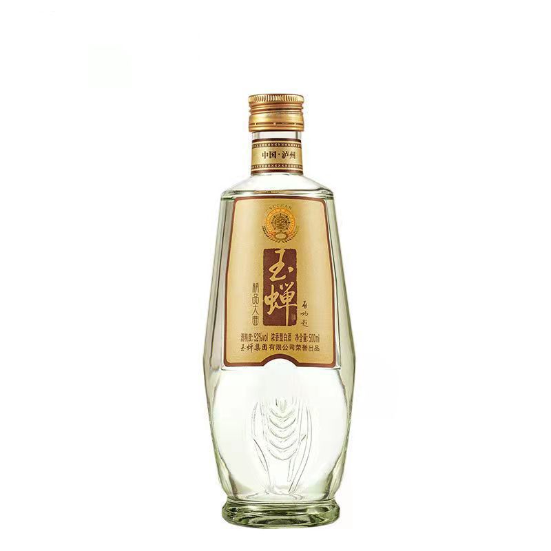 玉蝉精品大曲 52度 500ml 浓香型白酒 高粱酒单瓶装 批次随机发货