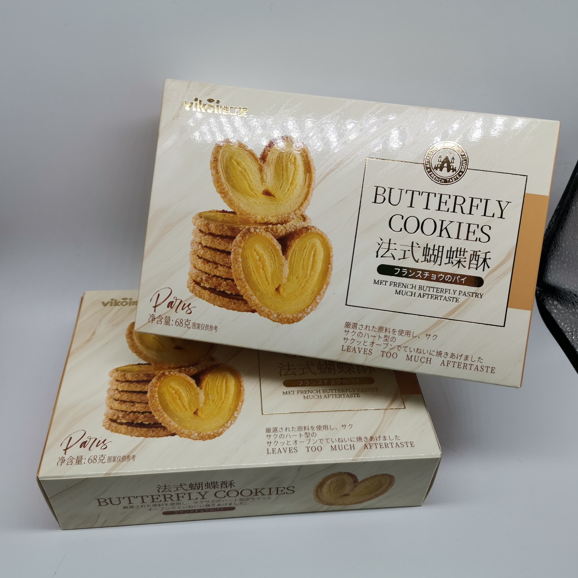 唯口爱 法式蝴蝶酥68g盒装 量大可议价