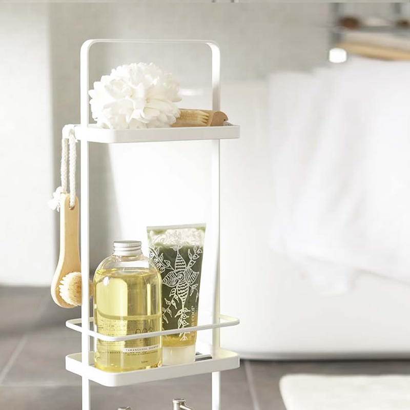 ph2y日系浴室置物架落地卫生间防水淋浴间角落铁艺缝隙夹缝收纳架