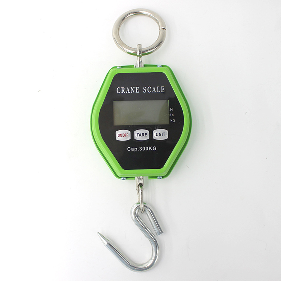 高精度外贸kg/lb/n手提电子秤大钩挂秤工业小型直显电子吊秤300kg