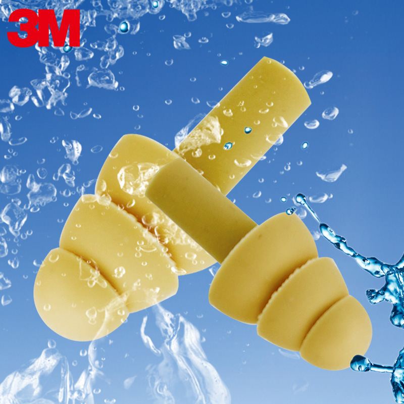 3m dc-01-002 耳塞游泳耳塞防水专业成人硅胶防噪隔音耳塞工作