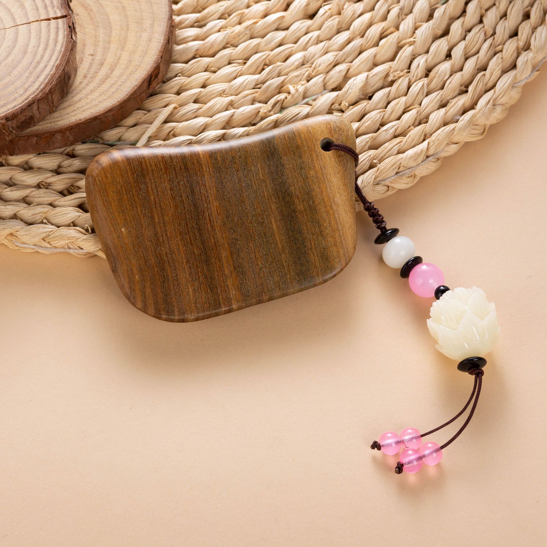 绿檀黑檀刮痧板木质加厚套装刮痧用具旅游景区摆件按摩刮痧适用品