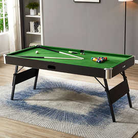 1.87米成人儿童折叠台球桌免安装自动回球桌球台撞球台pool table