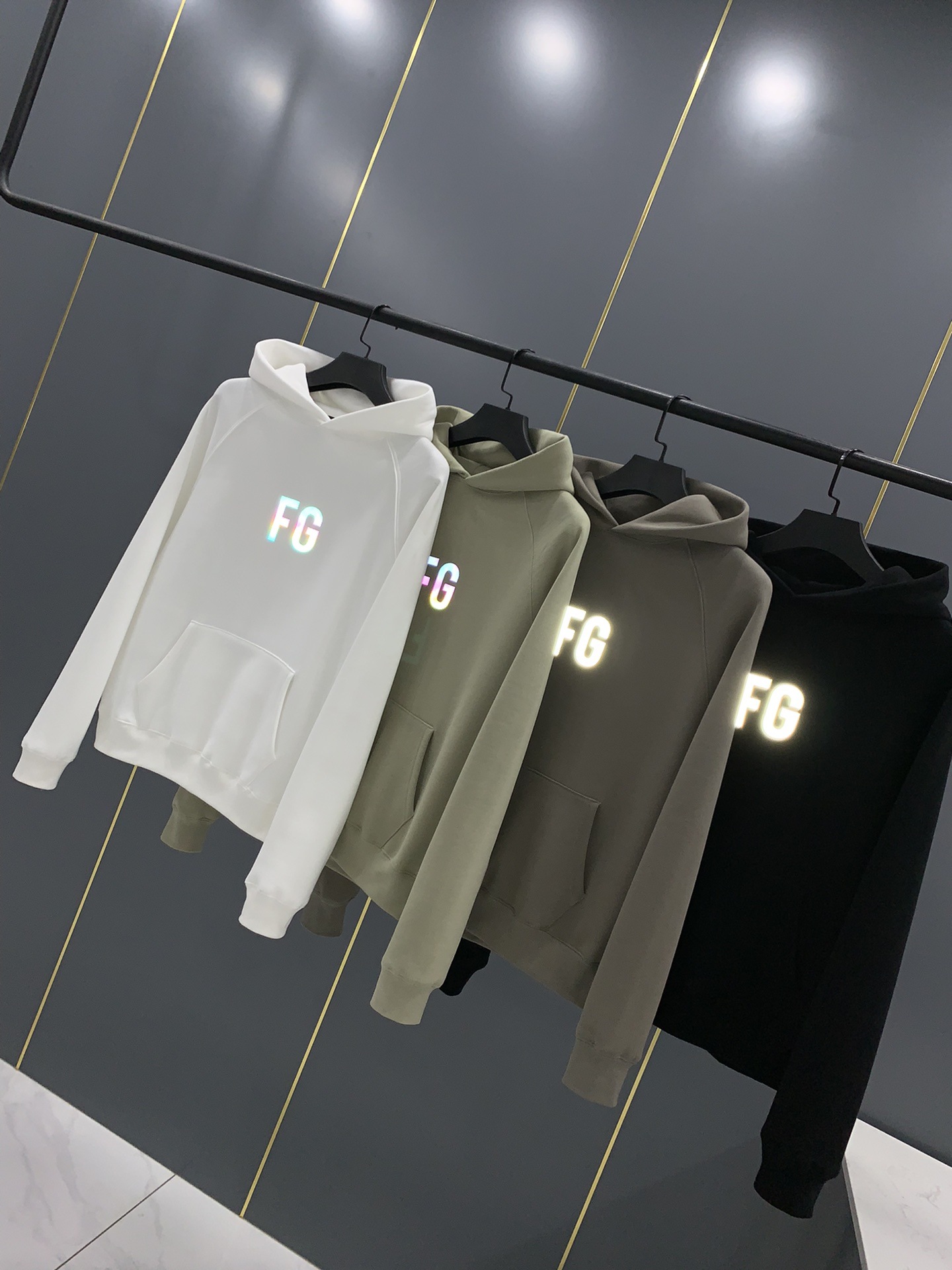 fg essentials fog男女同款加绒加厚fg卫衣情侣款卫衣男女童同款