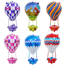 新款4D热气球铝膜飘空气球29*90CM婚庆飘空气球节日装饰气球现货