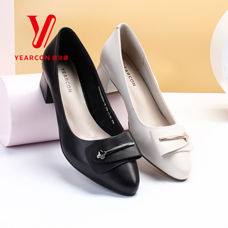 意尔康女鞋2023春季新款1151aa03692y女单鞋时装单鞋女