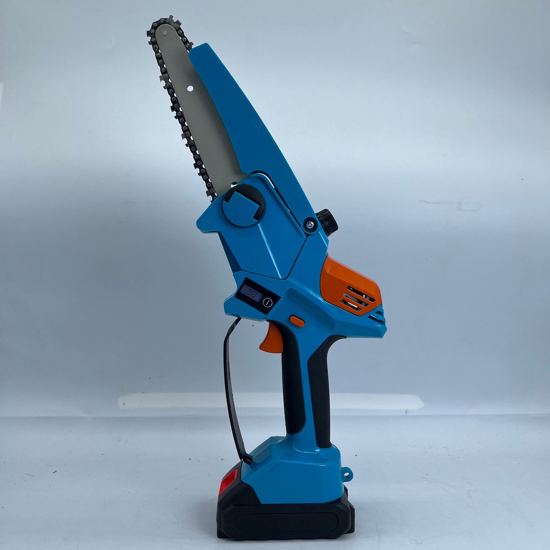 手持电动修枝锯充电式小型锂电锯木工单手电锯家用伐木迷你电链锯