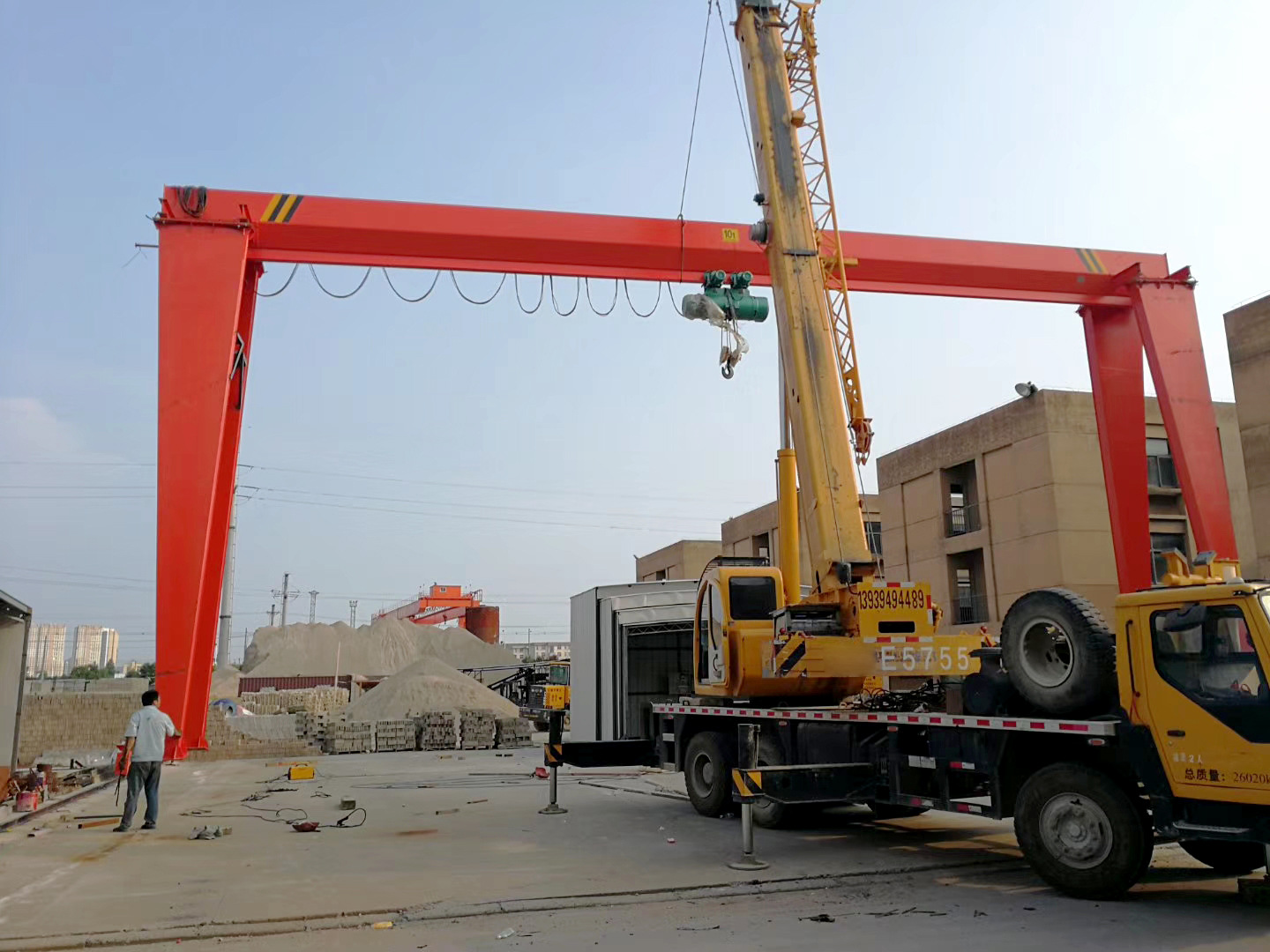 【厂家定制】上海全花架单梁门式起重机行车10吨桁架门式行车航吊