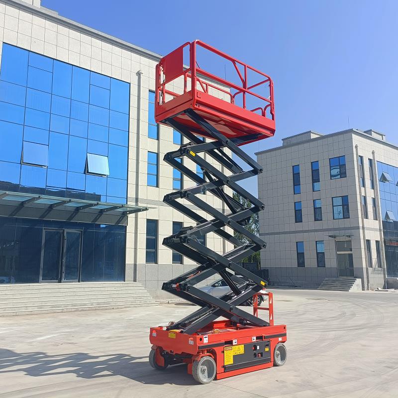 载人全自动自行式电动液压剪叉升降平台 液压升降机自动行走