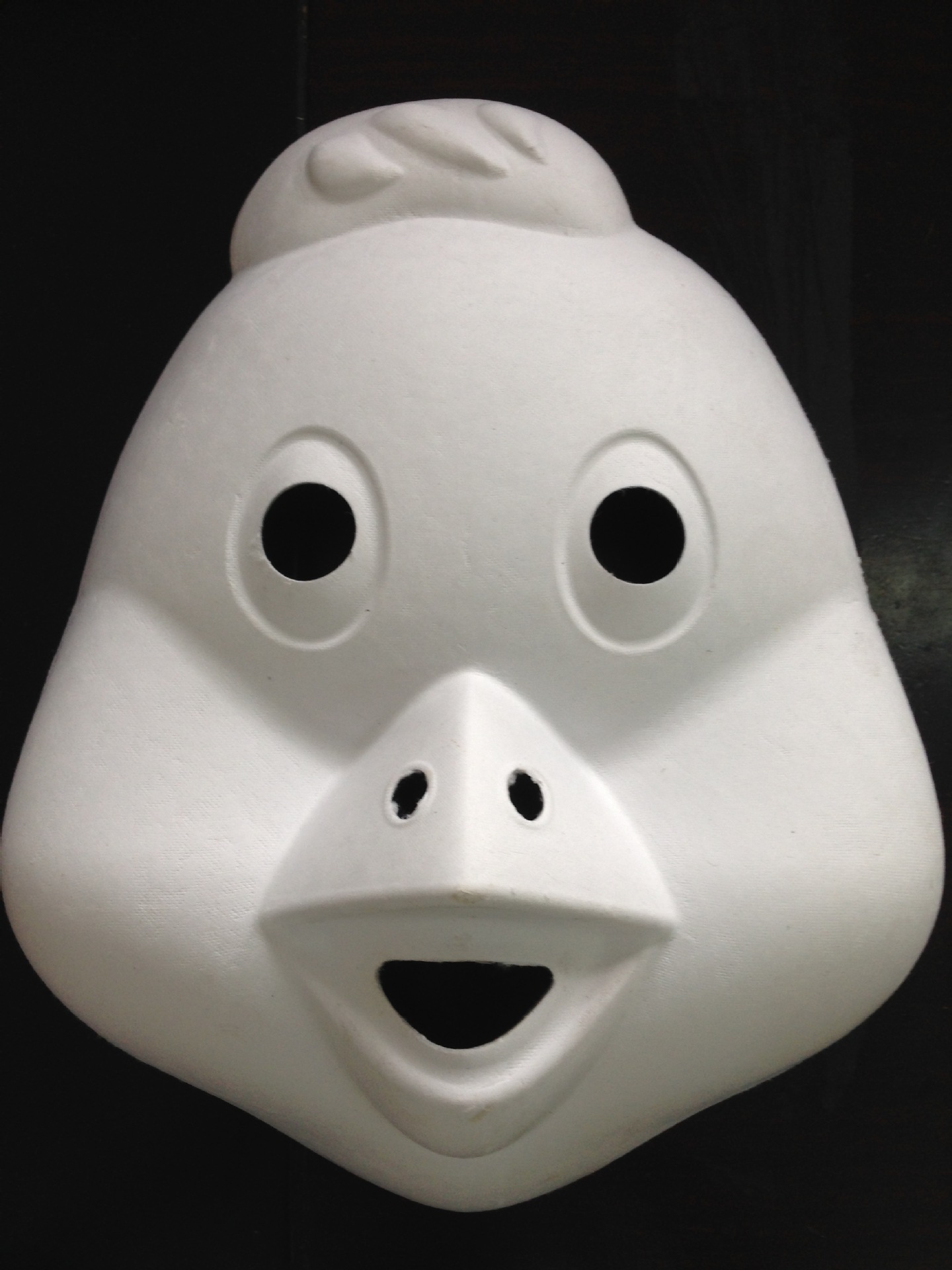 十二生肖鸡面具 儿童手工涂鸦创意diy彩绘纸浆益智玩具批发