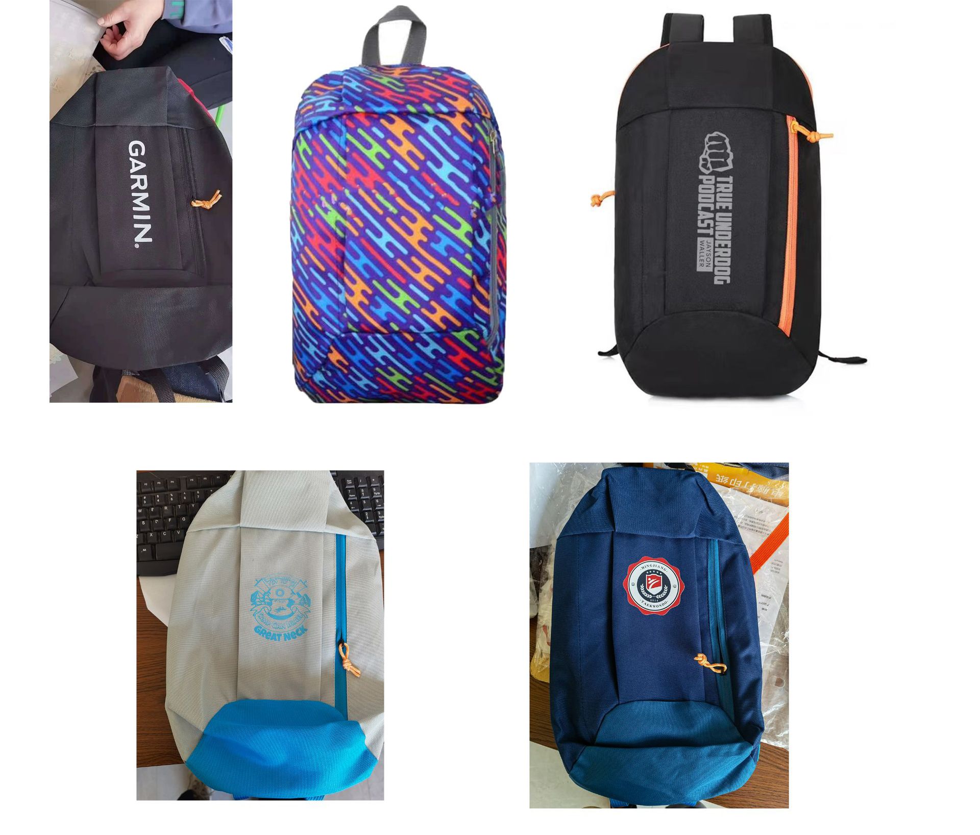 骑行包小背包户外运动休闲学生包印字书包徒步旅行旅游背包双肩包