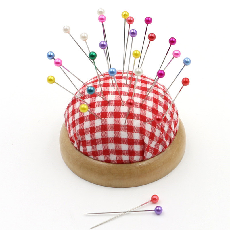 彩色大头针珠针定位针钉针插包服装布料diy手工立裁固定针珍珠针