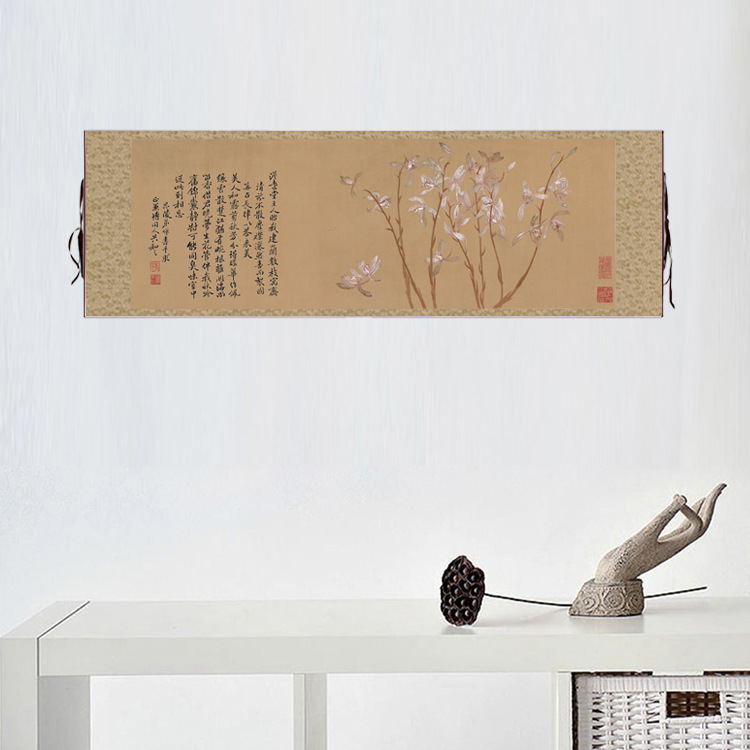 花鸟画横轴