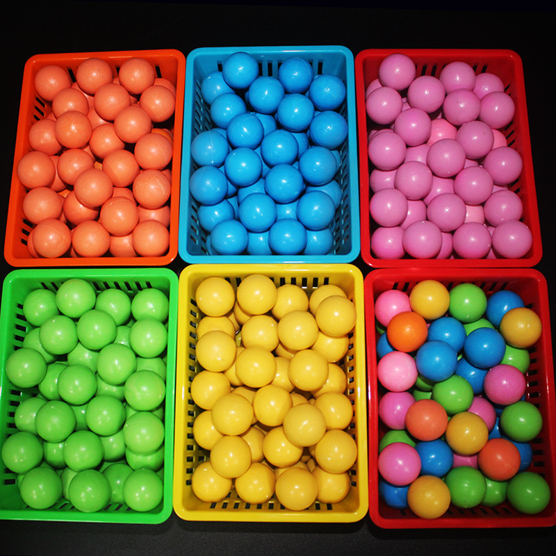 梁二大炮乐园25mm弹珠球神射手火箭炮弹珠机实心彩色塑料球