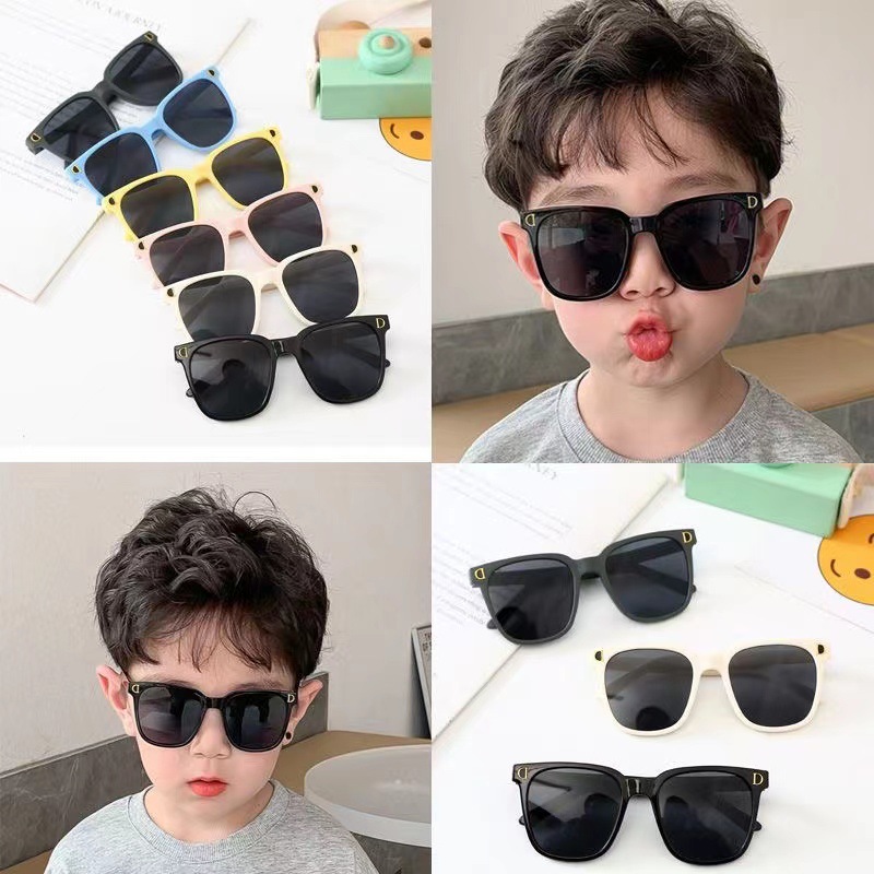 New Kids Sunglasses Fashionable Sunglasses Boys Catwalk Street Shot Glasses All-Match UV-Proof Sunglasses