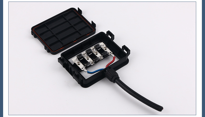 单孔太阳能接线盒 光伏电缆接线盒 太阳能光伏接线盒