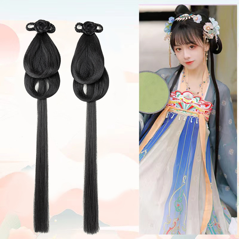 古风汉服假发包日常百搭软发髻甜美可爱新手党cos古装演出造型女