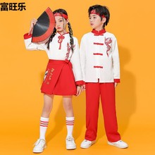 儿童演出服装中国风汉服男女童小学生运动会班服啦啦队元旦幼儿园