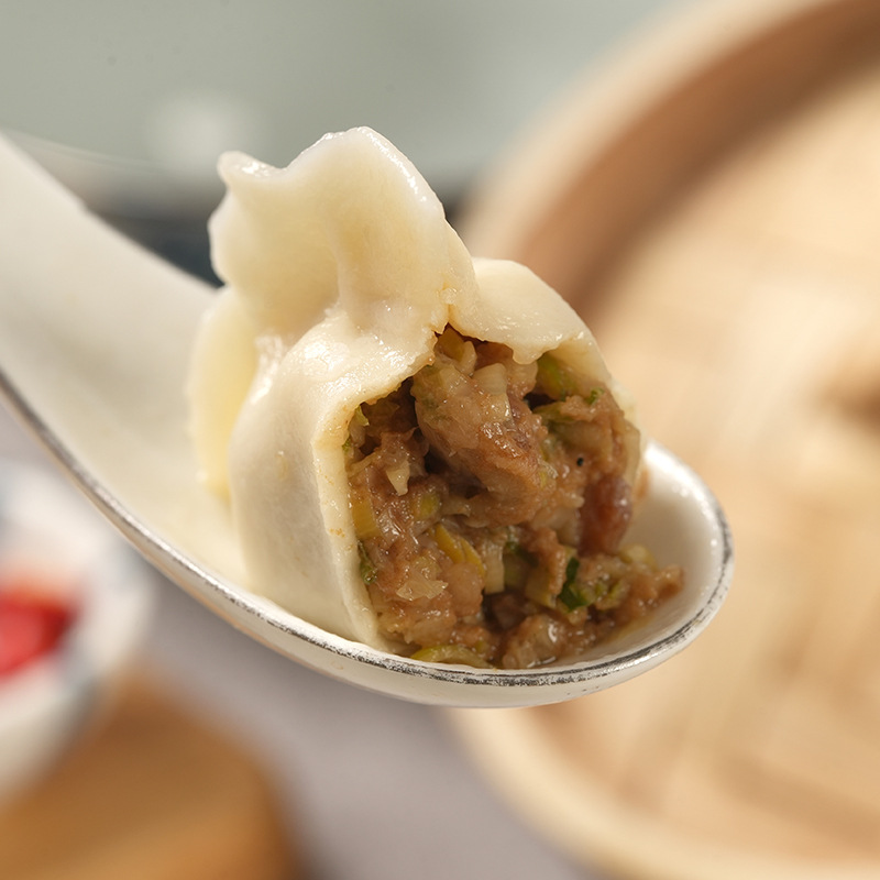 猪肉大葱饺子水饺煎饺速冻饺子茶楼早茶点心外卖蒸饺煎饺手工水饺-阿