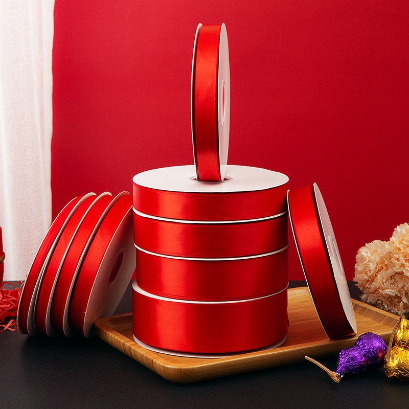 大红结婚祝福红色彩带红丝带包装带子蛋糕绸带缎带汽车红布条