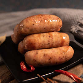 百鲜生黑椒地道肠火山石烤肠1斤黑胡椒肉肠脆皮热狗烤香肠