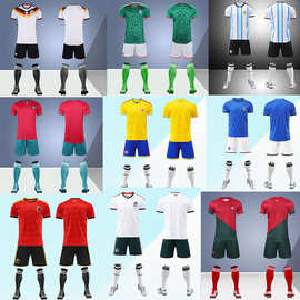 美加墨阿根廷国家队球衣足球服定制26世界杯球衣套装墨西哥足球衫