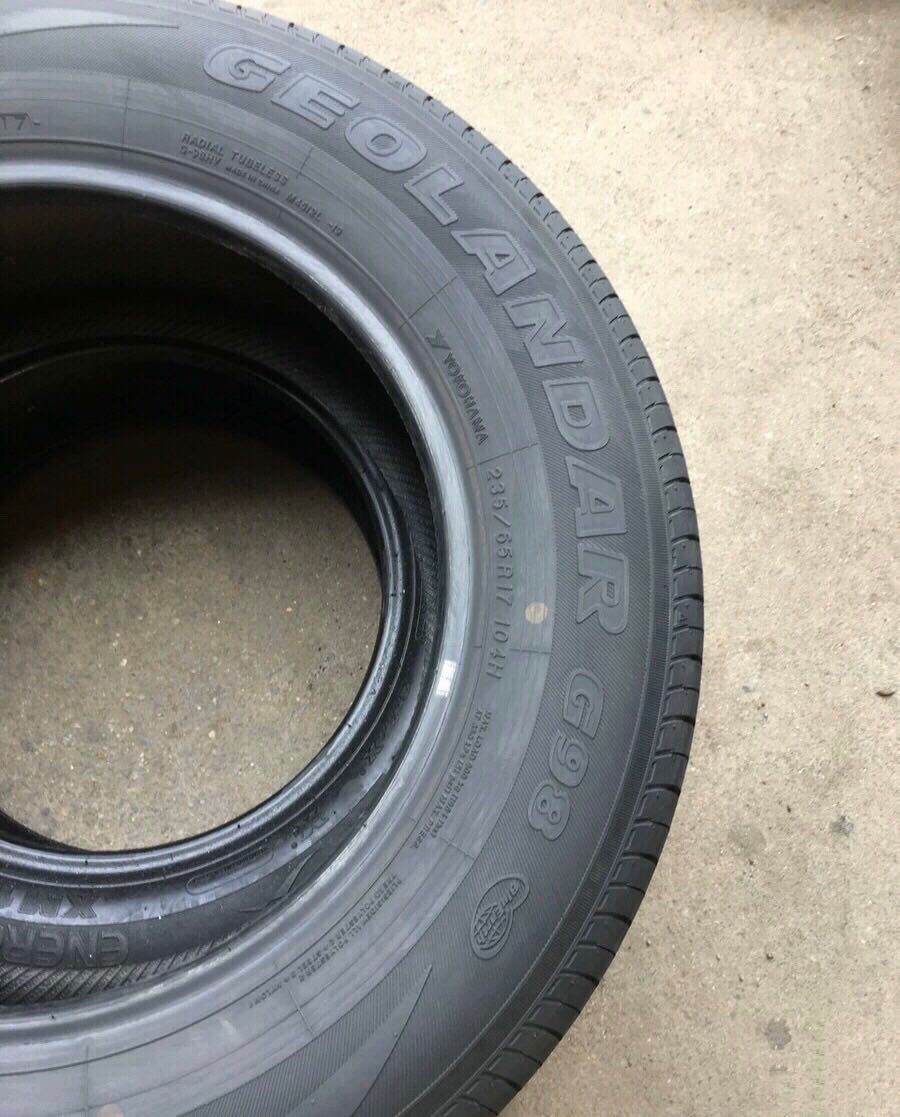 二手九成新优科豪马横滨轮胎235/65r17 104h g98hv适用于东风crv