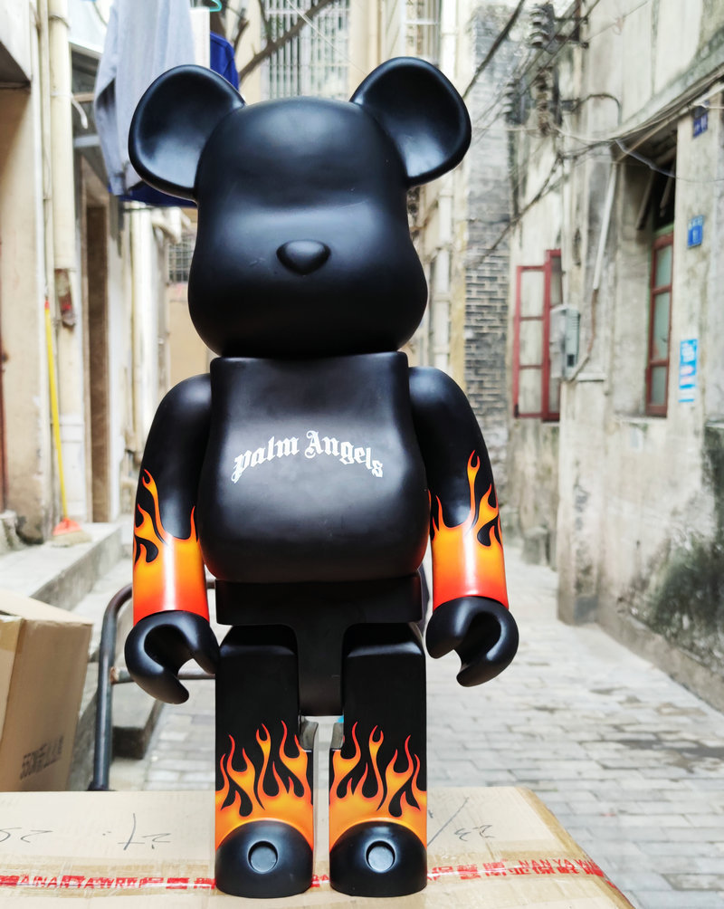 1000�arbrick暴力熊积木熊macau澳门限定联名火焰摆件公仔玩偶