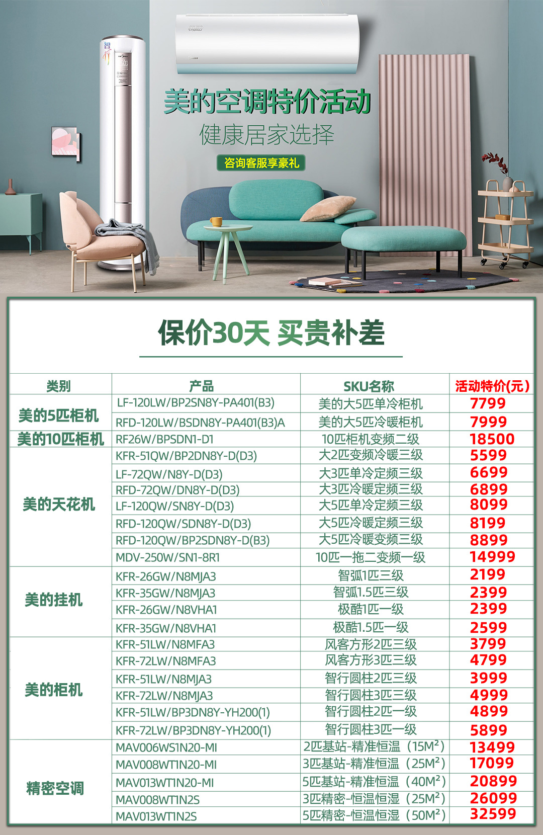 midea/美的旋耀空调大1.5匹一级变频节能智能冷暖壁挂式挂机mxa1
