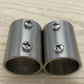 厂家批发不锈钢圆管连接件外连接管延长头晾衣杆衣柜杆加长驳接头