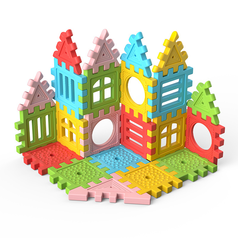 特大快乐多搭积木区角大积木益智塑料diy拼搭建造玩具幼儿园早教