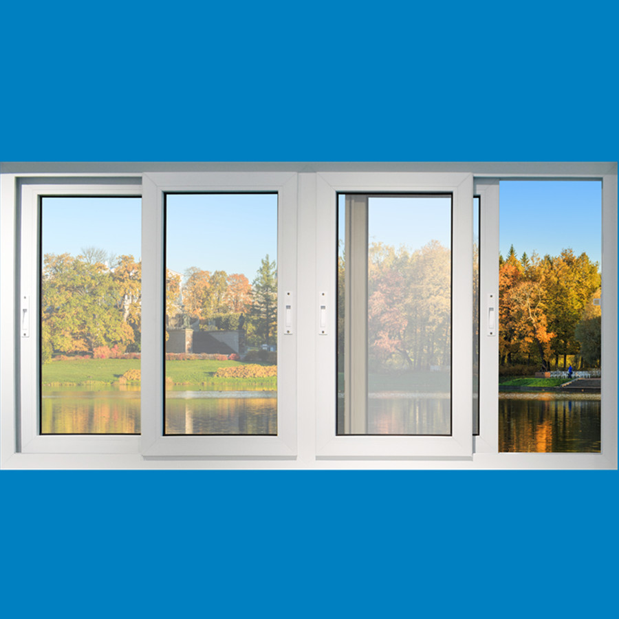 封阳台塑钢推拉窗隔热隔音upvc隔音玻璃窗推拉窗平开窗落地窗