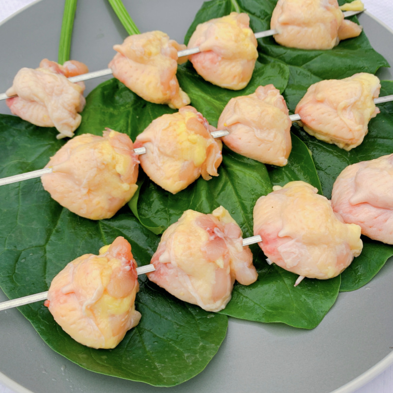 太合新鲜鸡尾巴鸡屁股生鲜冷冻鸡翘尖鸡凤尾鸡尾串烧烤食材