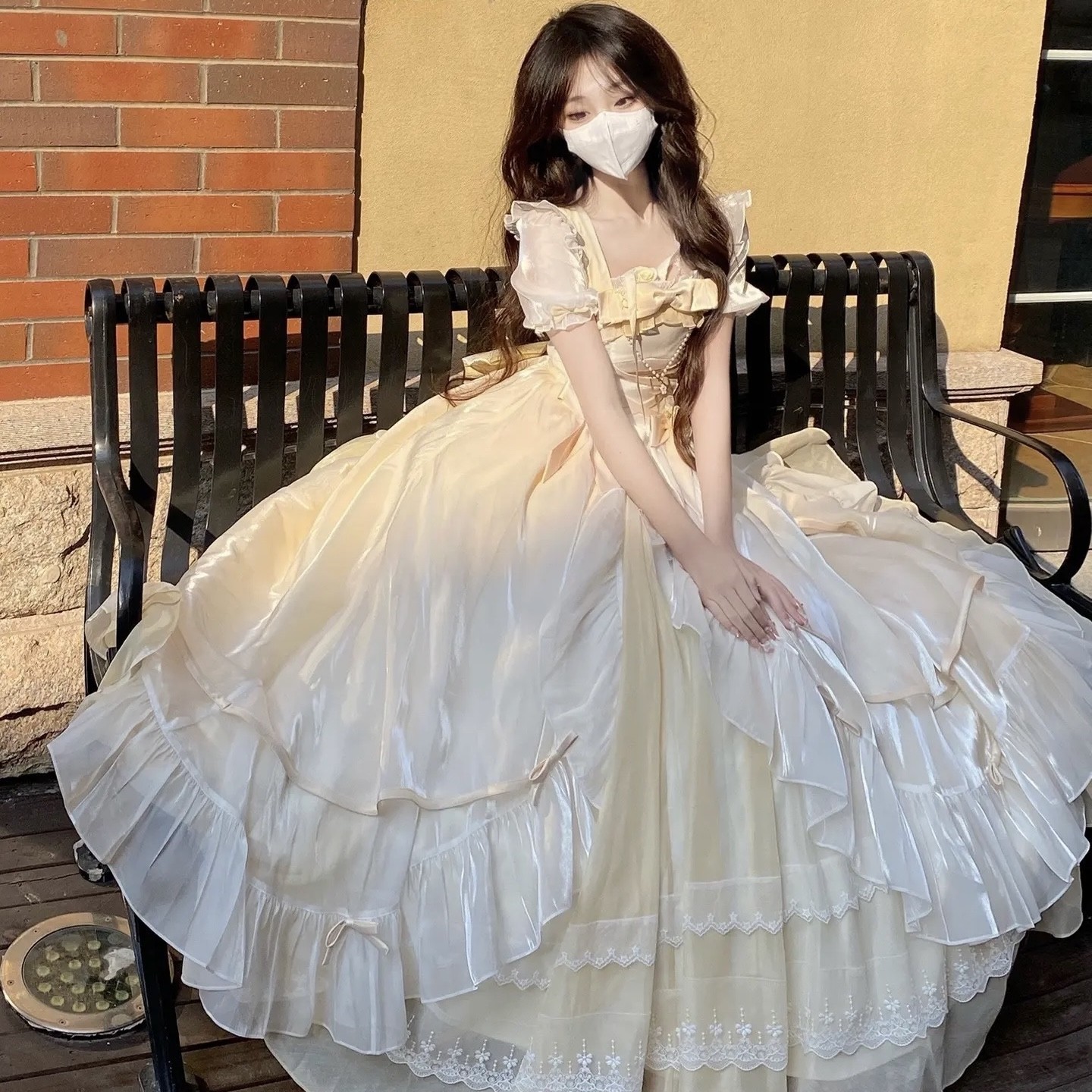 呜呼大裙子飞行日记lolita花嫁成人礼服高贵优雅洛丽塔生日公主裙