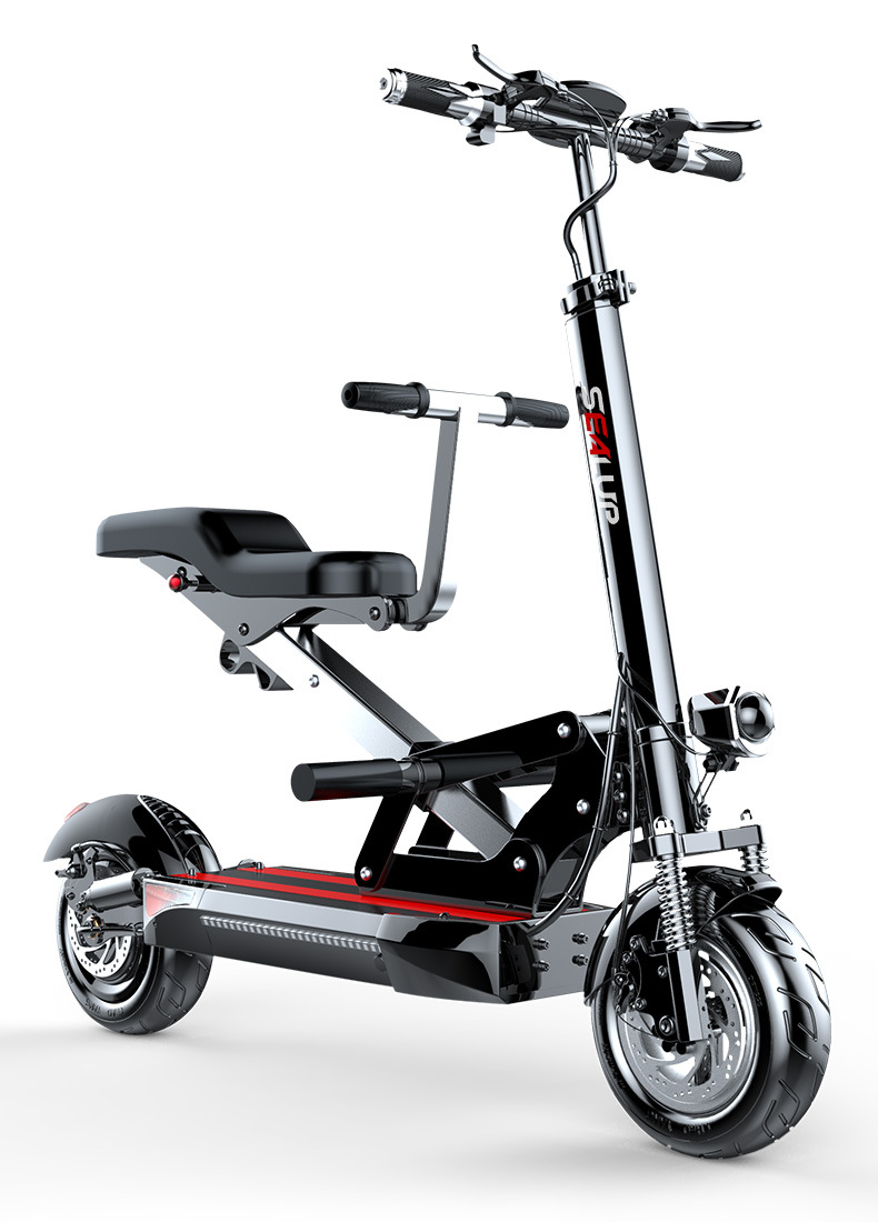 希洛普电动车成人迷你折叠便携电动车代步两轮家用亲子电动滑板车