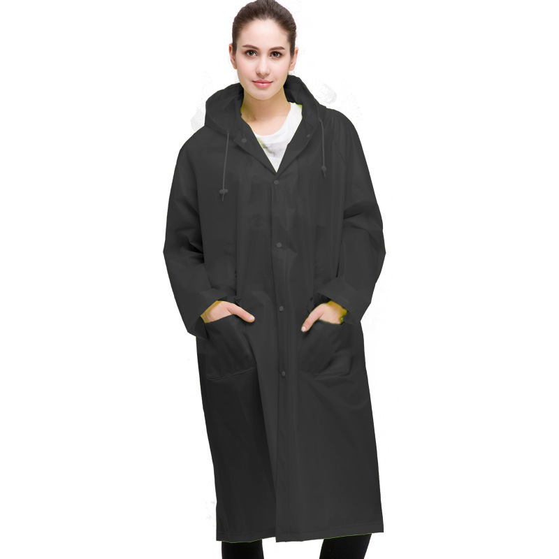 Mr. Yu Factory Supply Thickened Eva Outdoor Adult Raincoat One-Piece Raincoat Hiking Poncho Rain Gear Wholesale