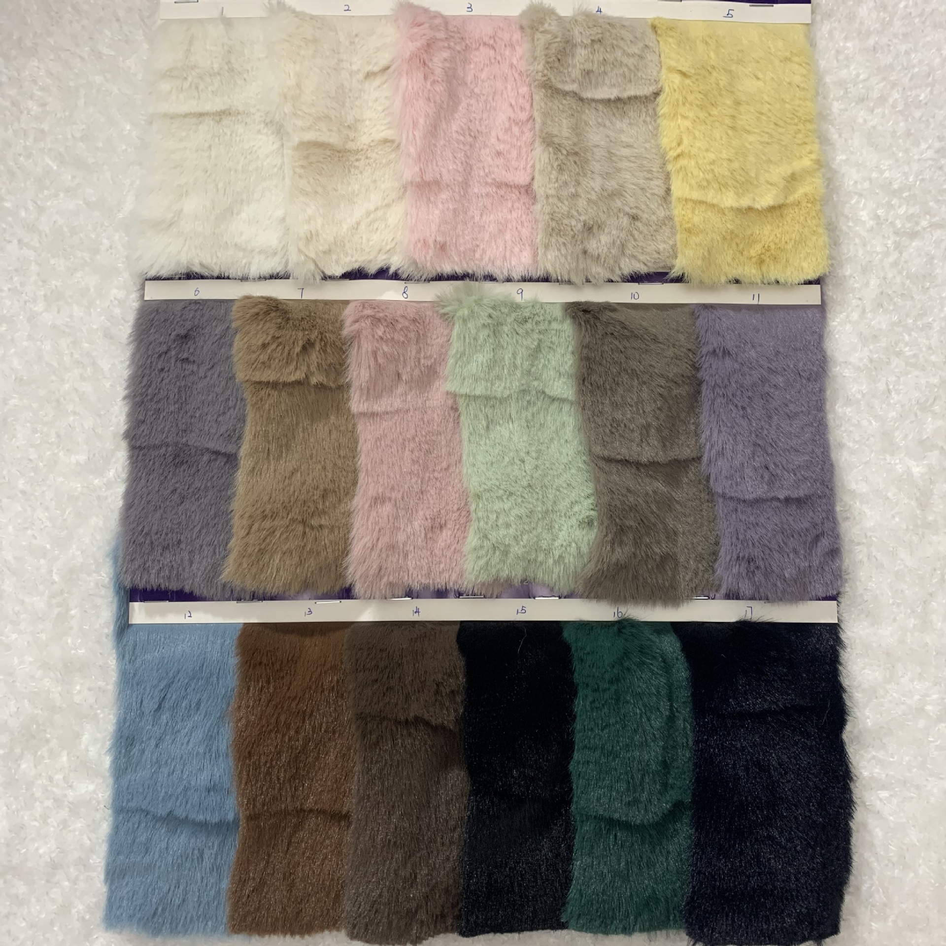 1200g丹麦貂面料 瓦片格仿貂毛 高低毛剪沟仿皮草 女装大衣面料