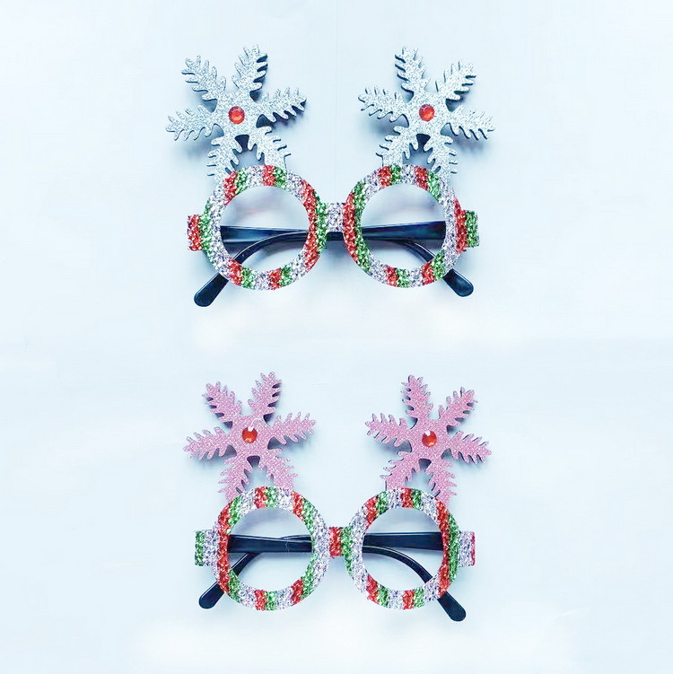 New Christmas Decoration Glasses Adult and Children Toys Gifts Santa Claus Snowman Antlers Creative Glasses