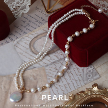 一款多戴天然淡水珍珠项链手链套装巴洛克轻奢原创设计现货批发